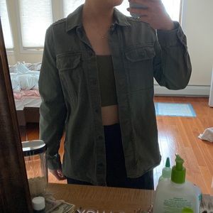 Olive utility jacket